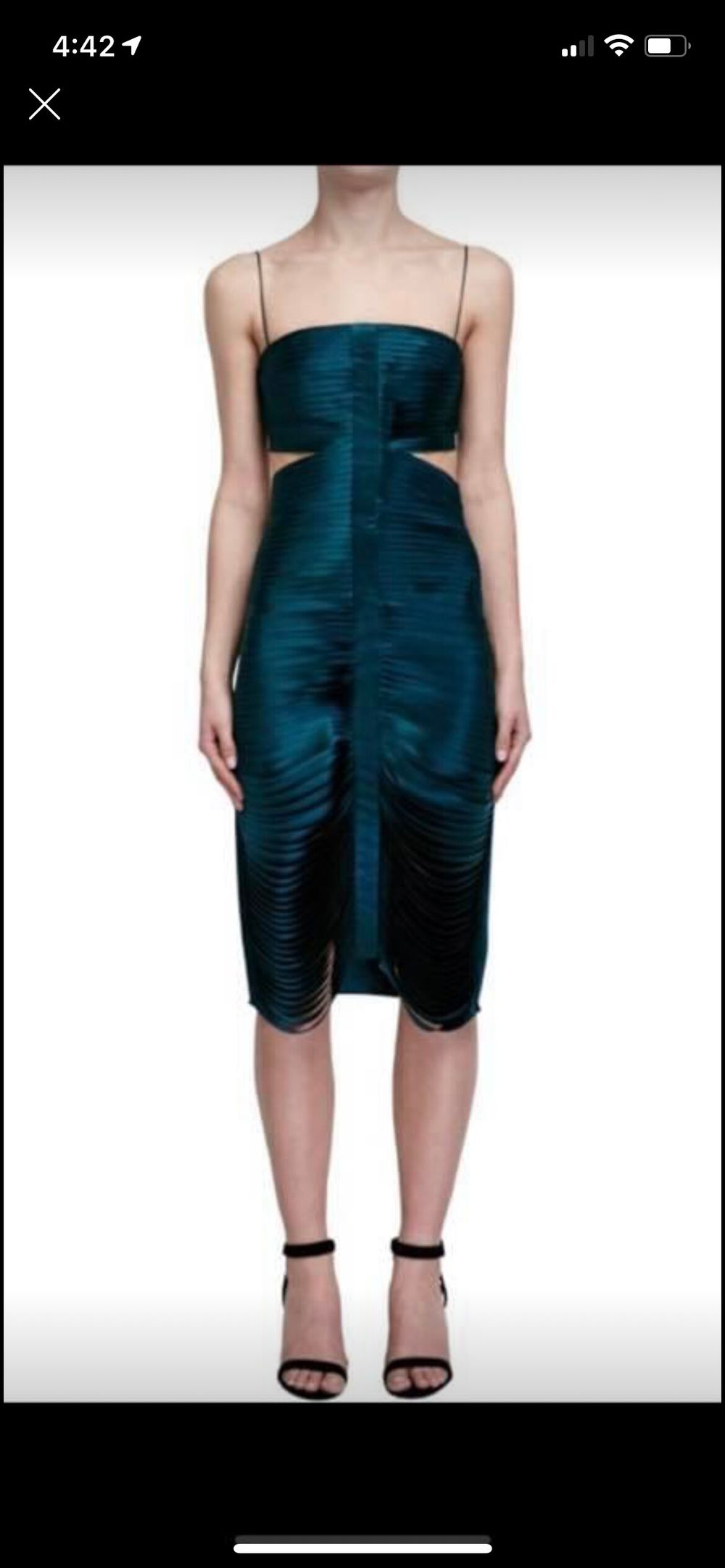 strapless open back dress Short Sleeve Button Front Pleated Midi Dress Sage Green  Chammeli