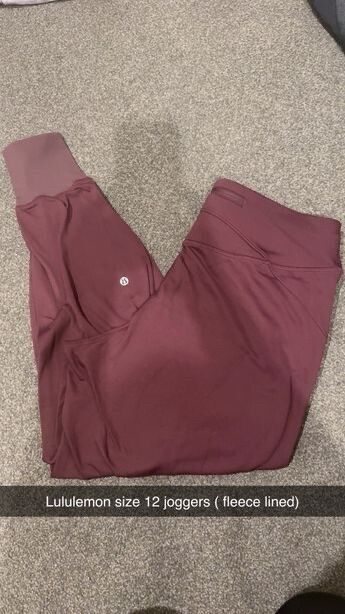 Lululemon maroon Joggers