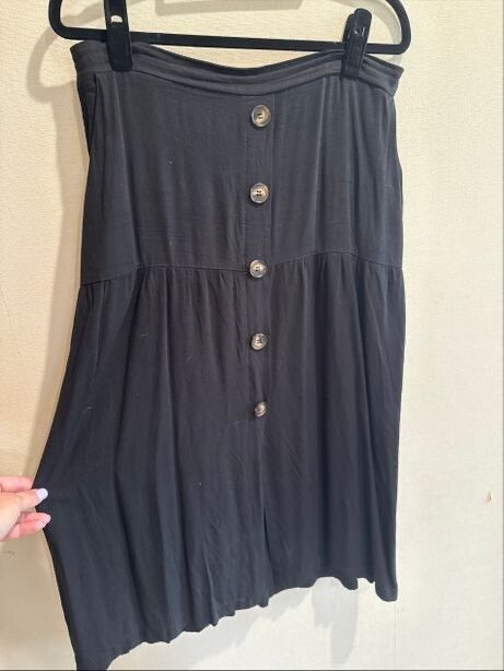 Kilt Black Button Skirt