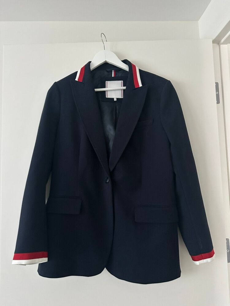 Tommy Hilfiger  Navy Blazer With Red And White Trim