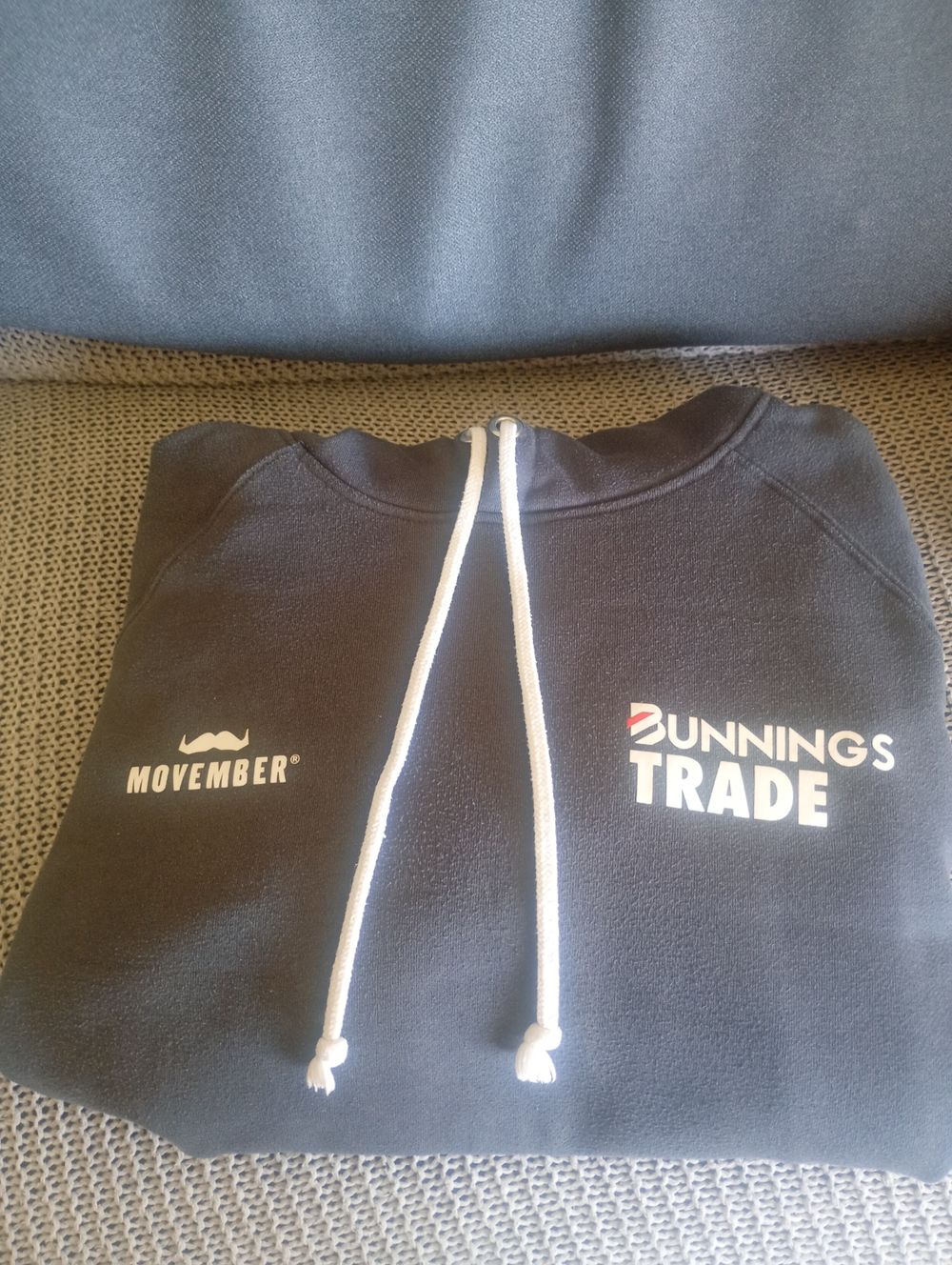 Bunnings Trade Movember Charcoal Hoodie