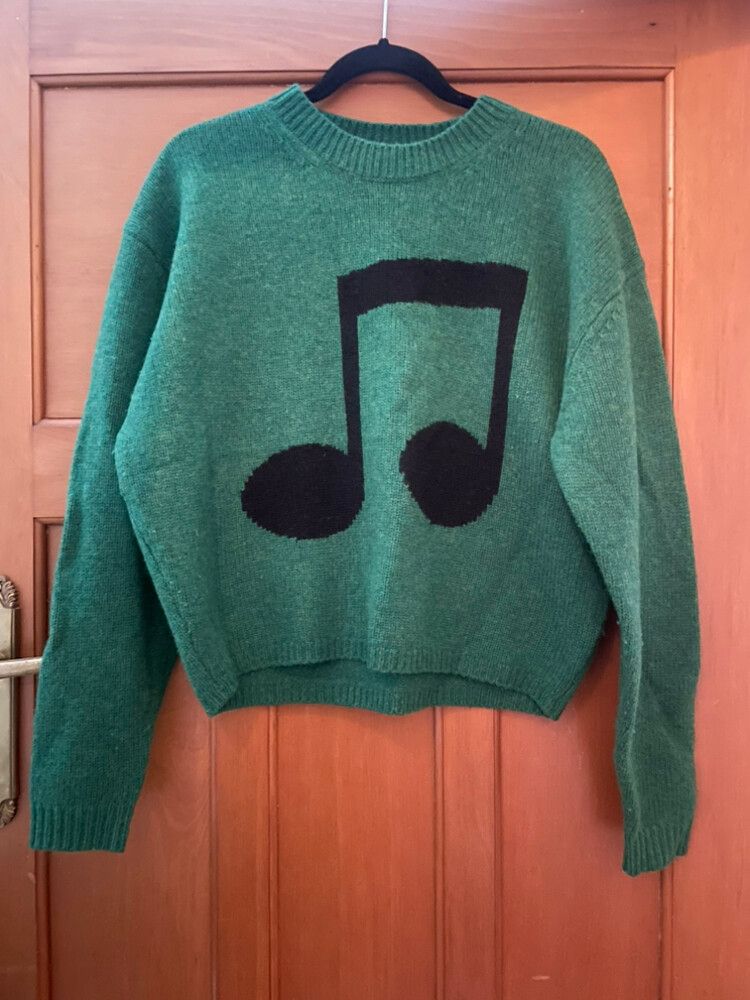 Acne Studios Green Music Note Jumper