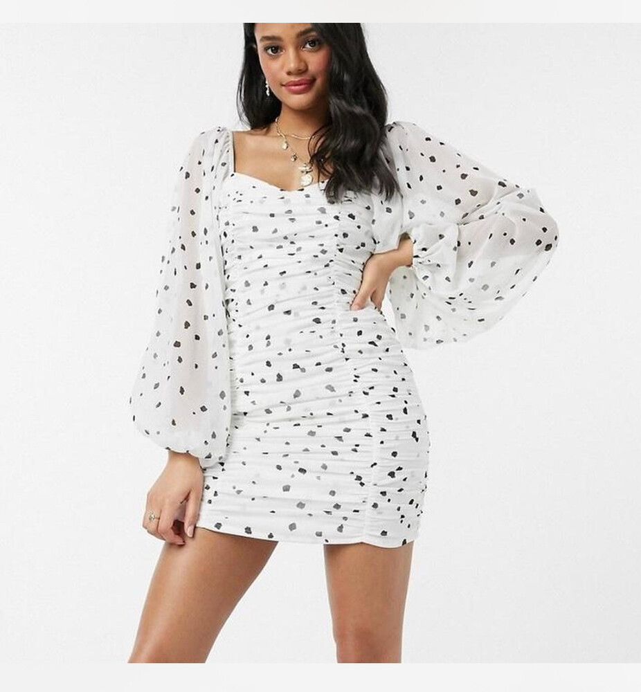Asos Design White and Black Dress