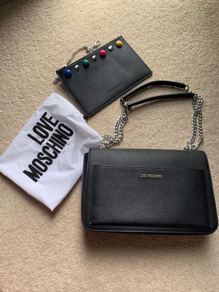 Moschino Handbag with Purse