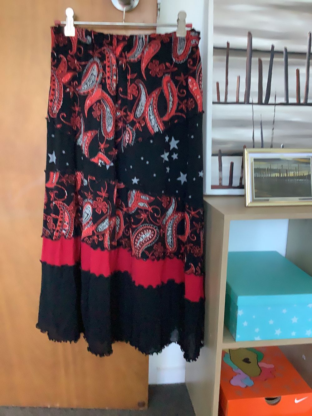 Red and Black skirt