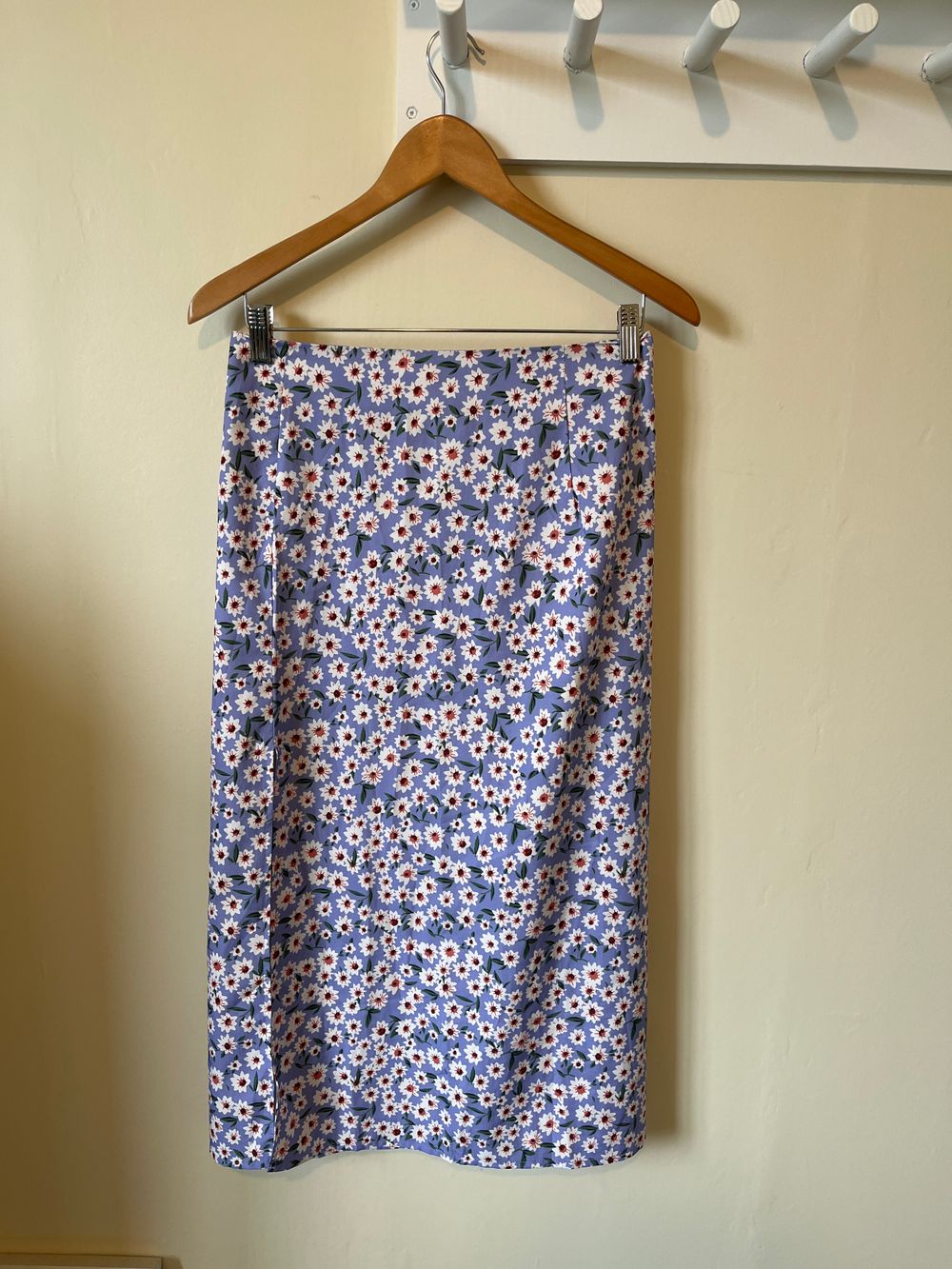 Lilac Floral Skirt Midi