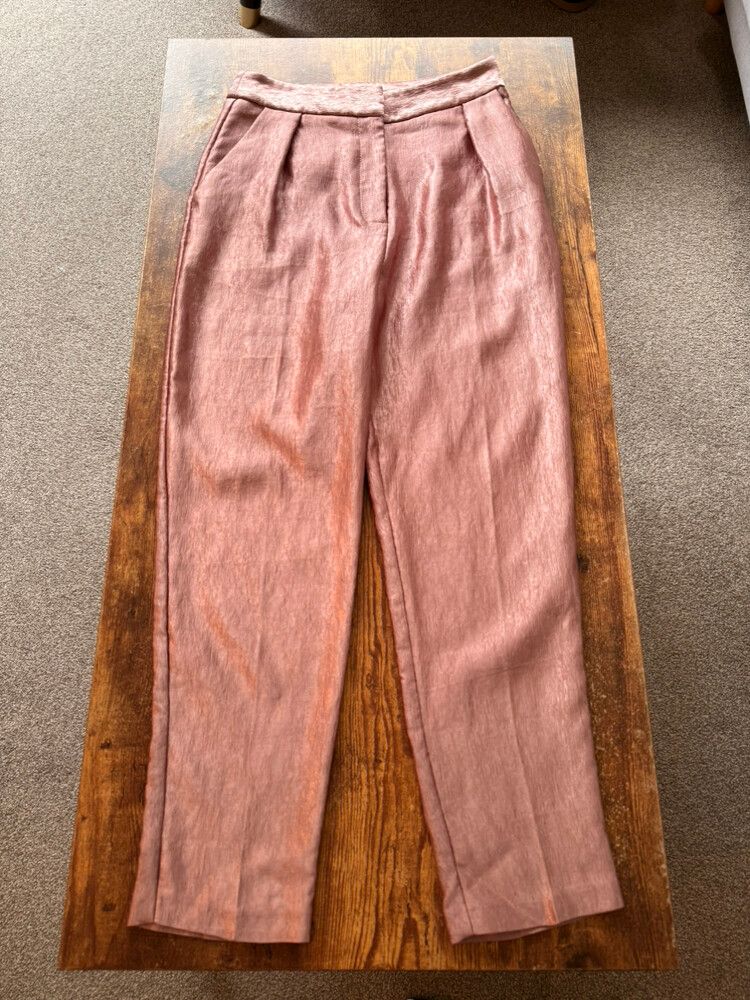 Rose Gold Satin Pants