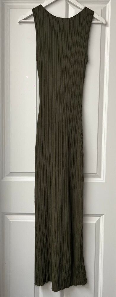 sienna olive knit midi dress DISSH