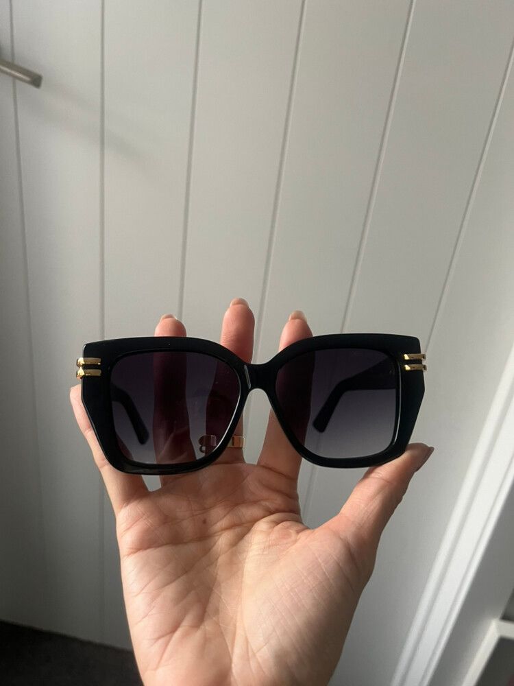 Christian Dior Black Square Sunglasses