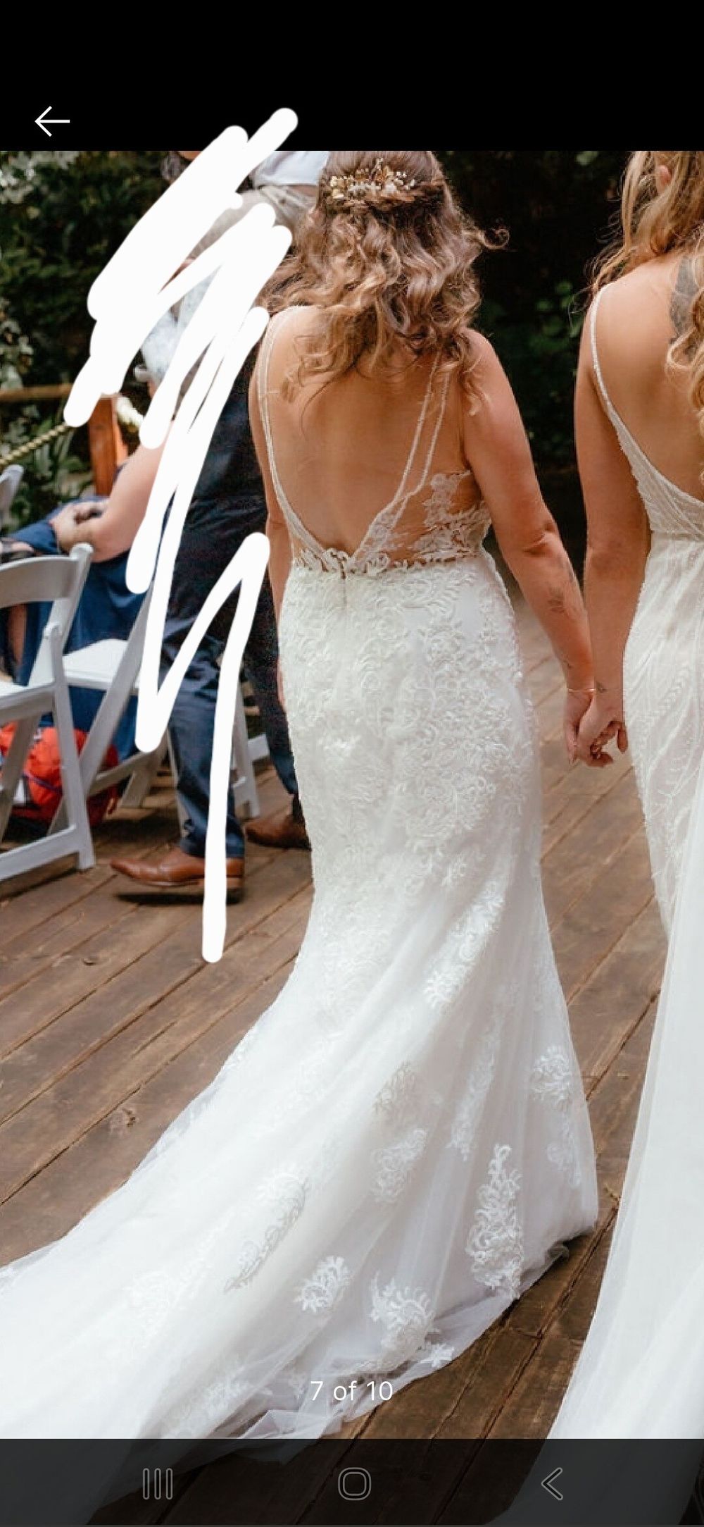 Forget Me Knot White Lace Wedding Dress