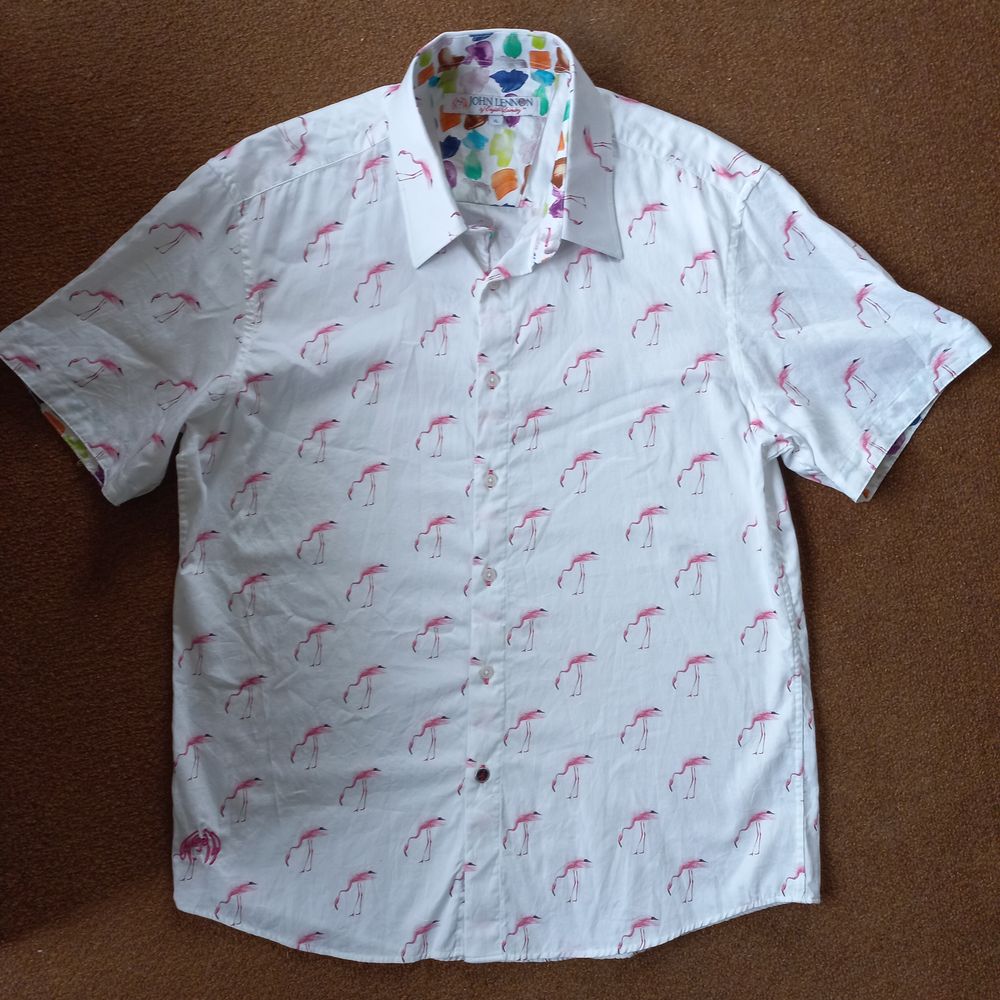 John Lennon Pink Flamingo Shirt