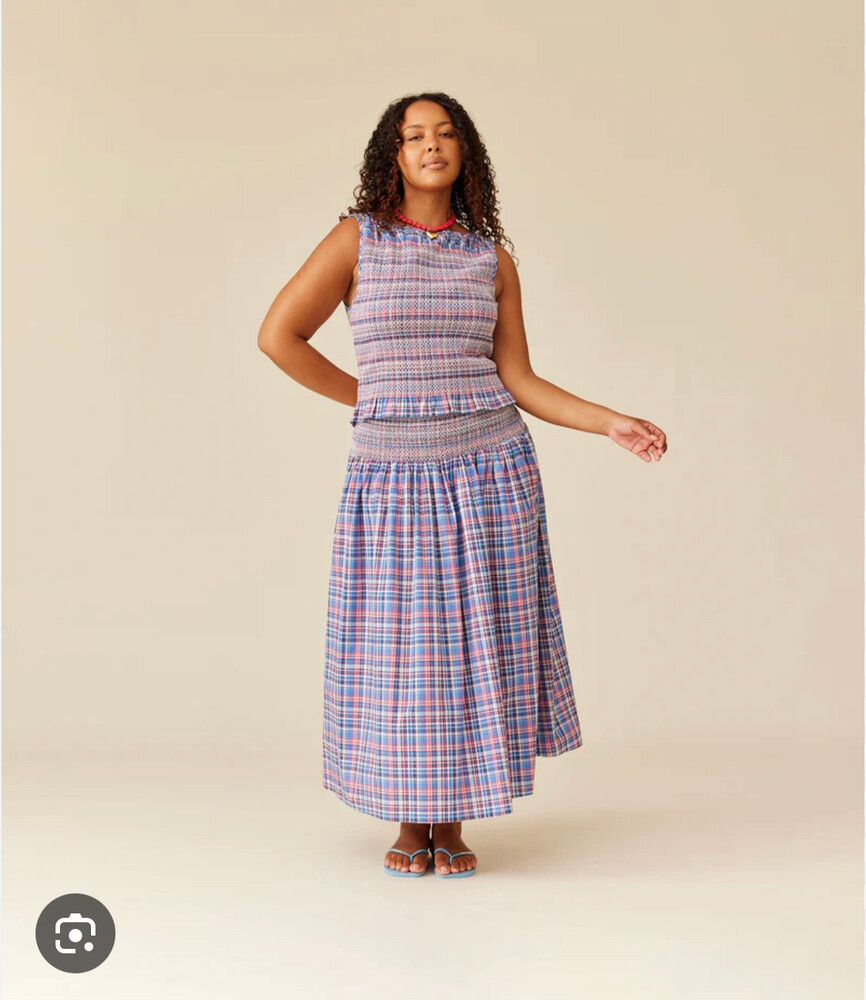 Ruby Poolside Tartan tank and matching skirt size 4 6