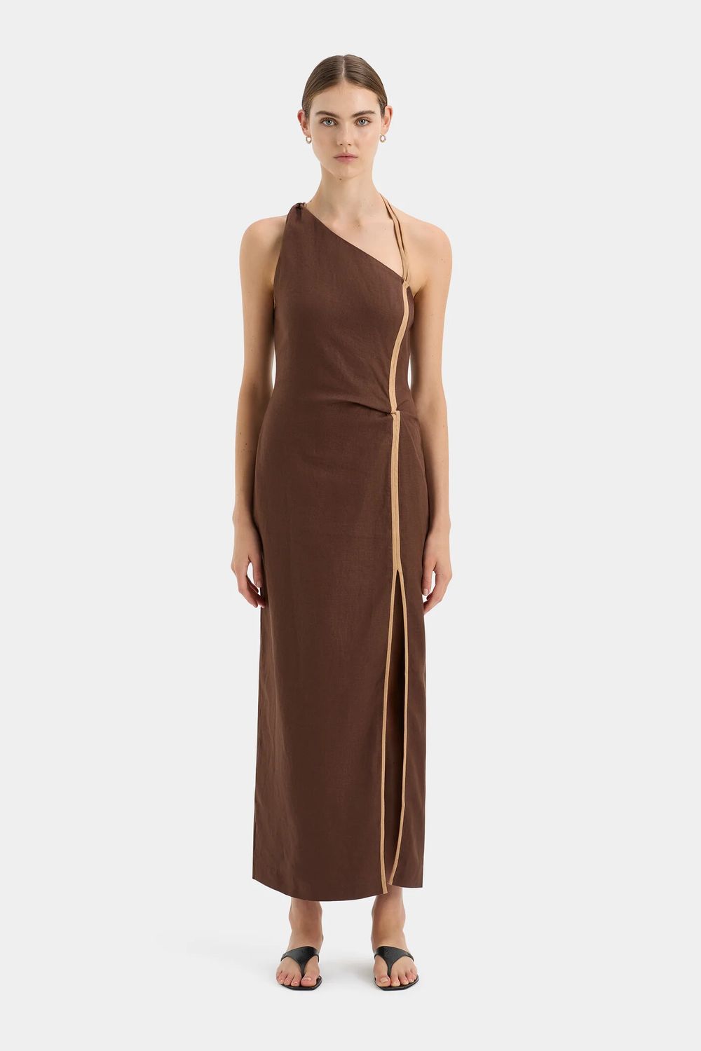 sir the label asymmetrical dress Asymmetric Drape Dress – MOLLYNISTA