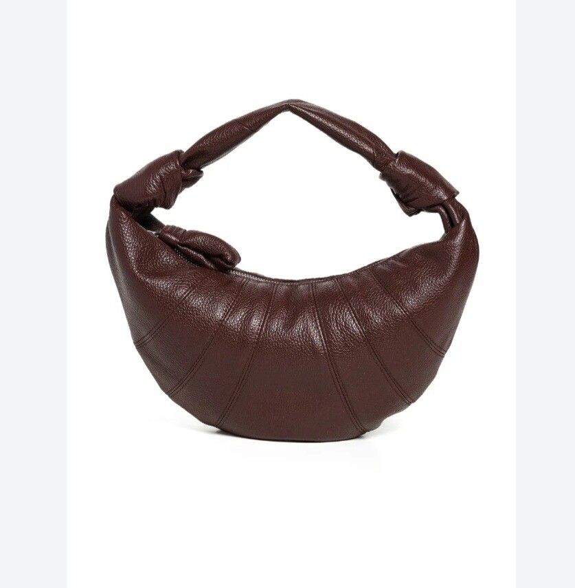 lemaire fortune croissant bag mini roasted pecan grained leather