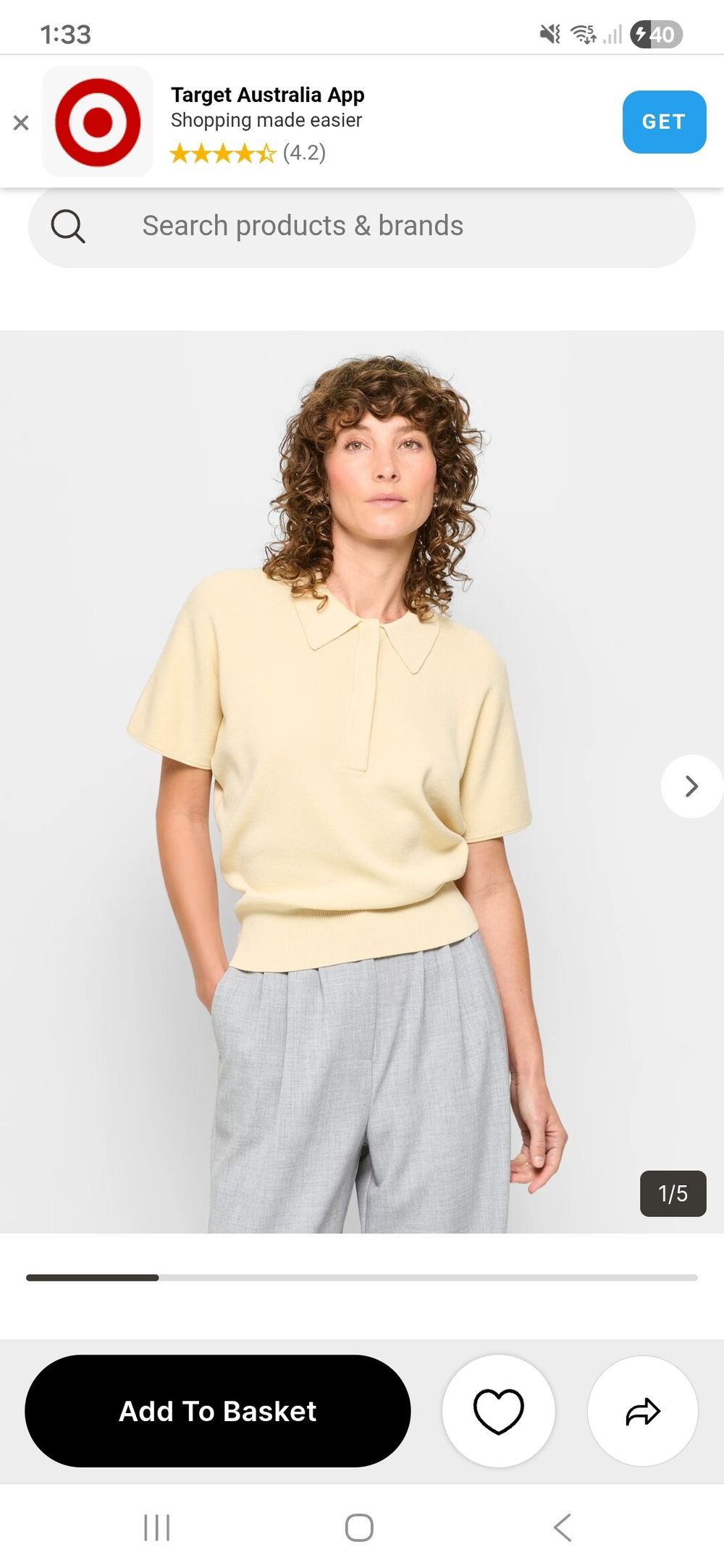 Preview Pale Yellow Top