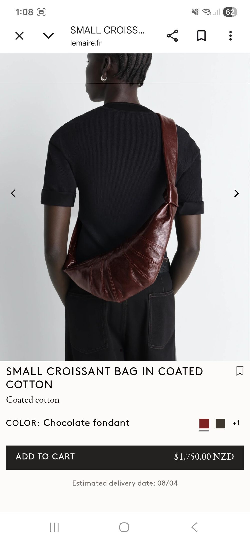 Lemaire croissant bag small
