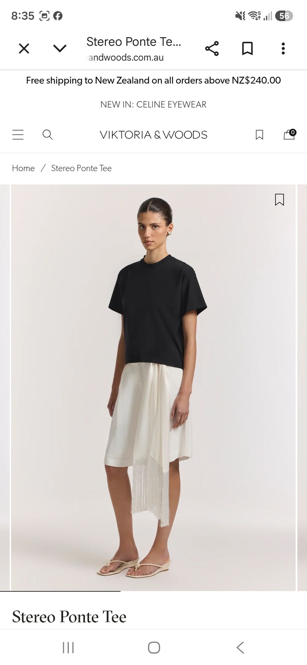 viktoria and woods stereo tshirts x2 black and white