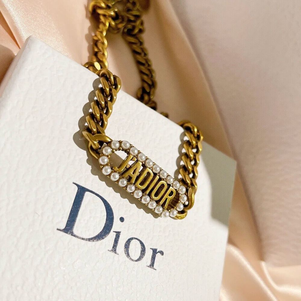 Christine Dior Necklace with Pearls