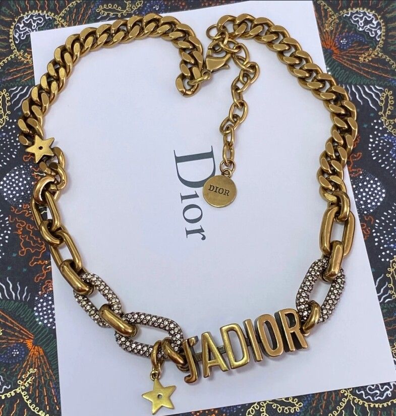 Christine Dior Necklace Chocker with Crystal