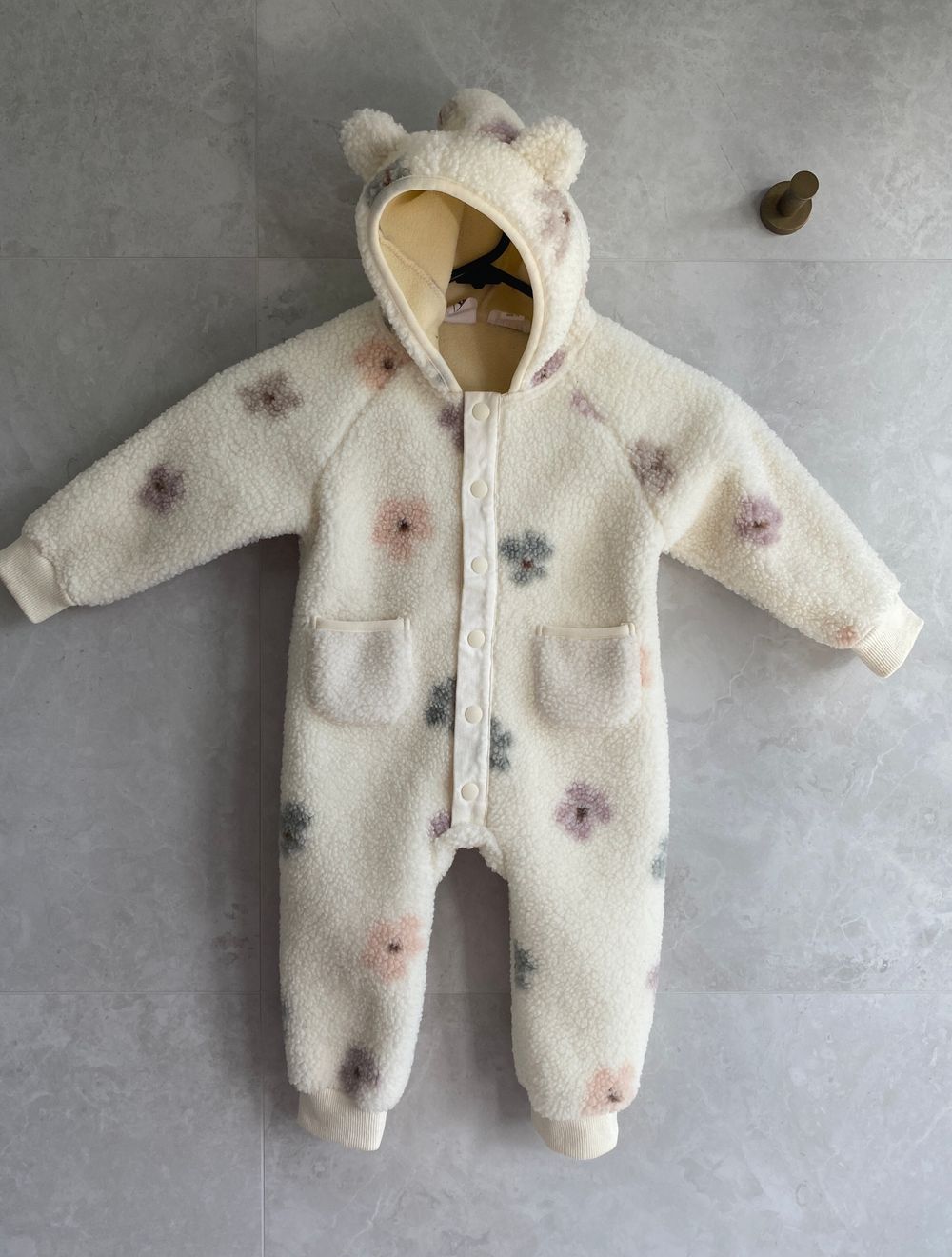 Jamie Kay Floral Cream onesie Pram suit