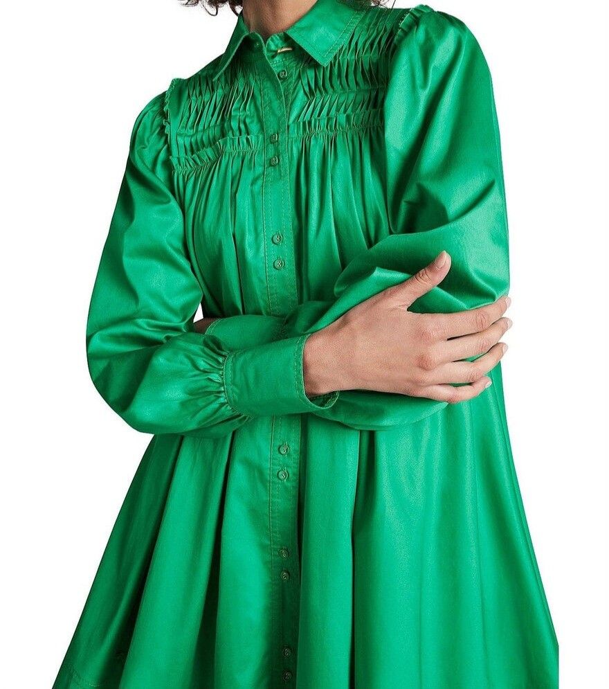 Aje - Aje Tidal Tucked Smock Mini Dress on Designer Wardrobe