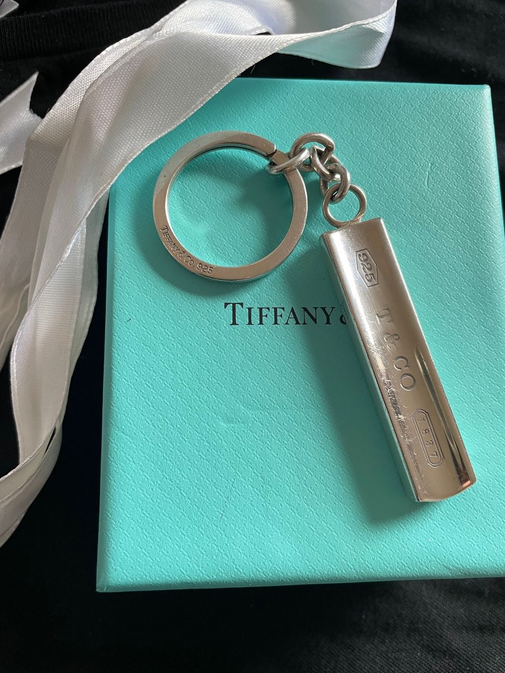 Tiffany & Co 1837 Bar Pendant Keyring