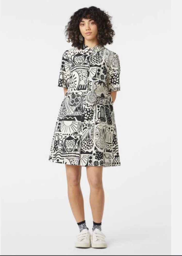 Museum print Shirt Dress