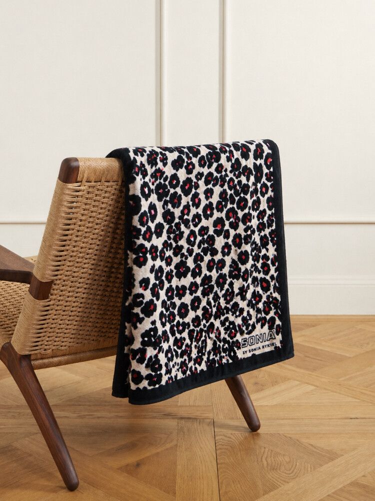 Sonia by Sonia Rykiel Leopard Print Cotton Beach Towel New with Tags