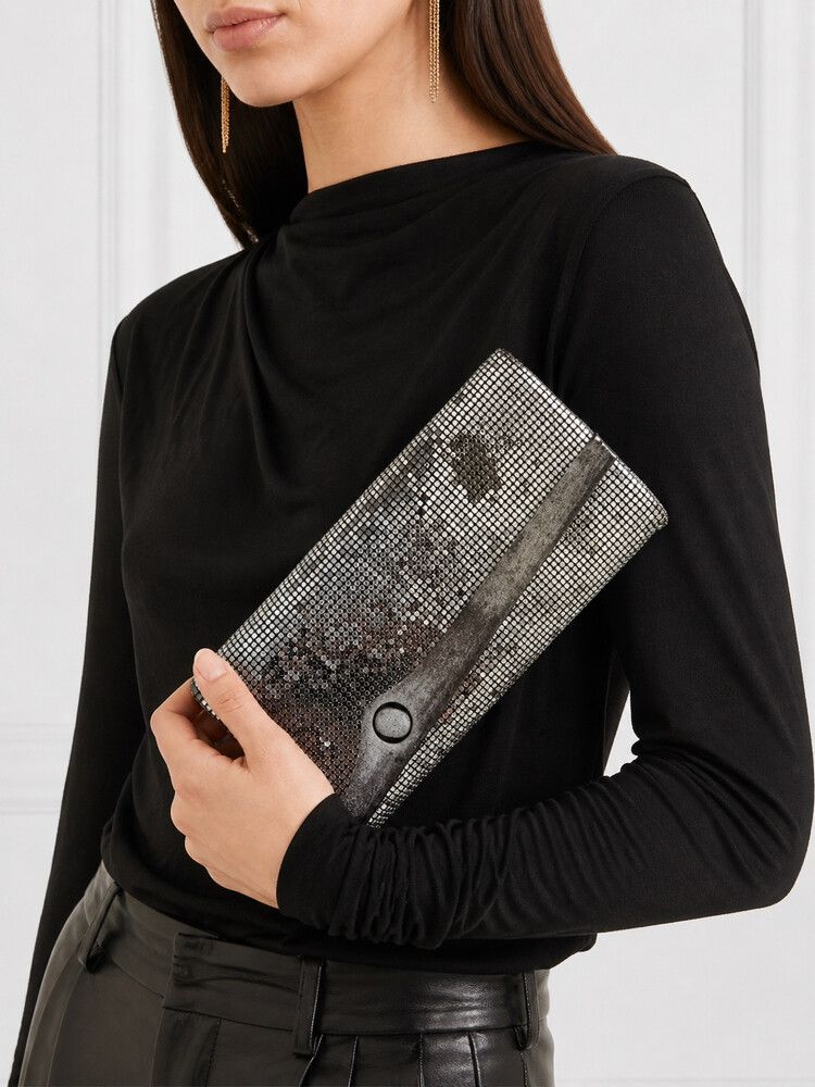 Vintage Oroton Silver Glomesh Clutch – Late 1970s Early 1980s Made in West Germany Evening Bag