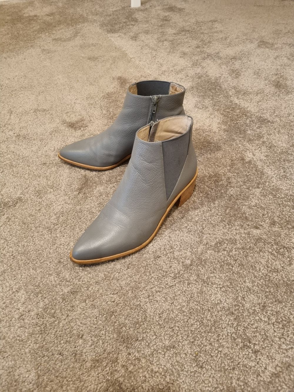 Grey Ankle Boots