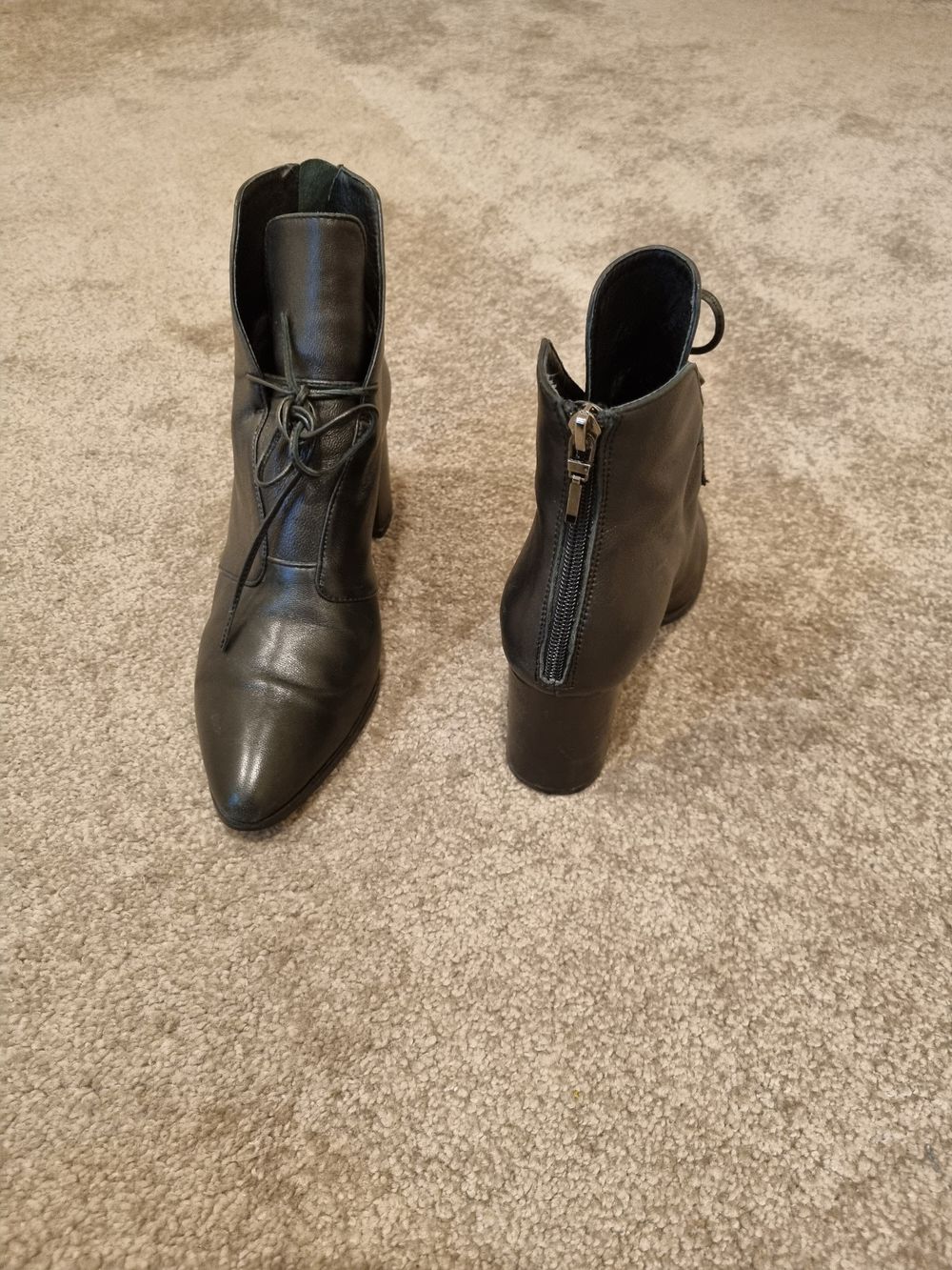 Black Lace-up boots
