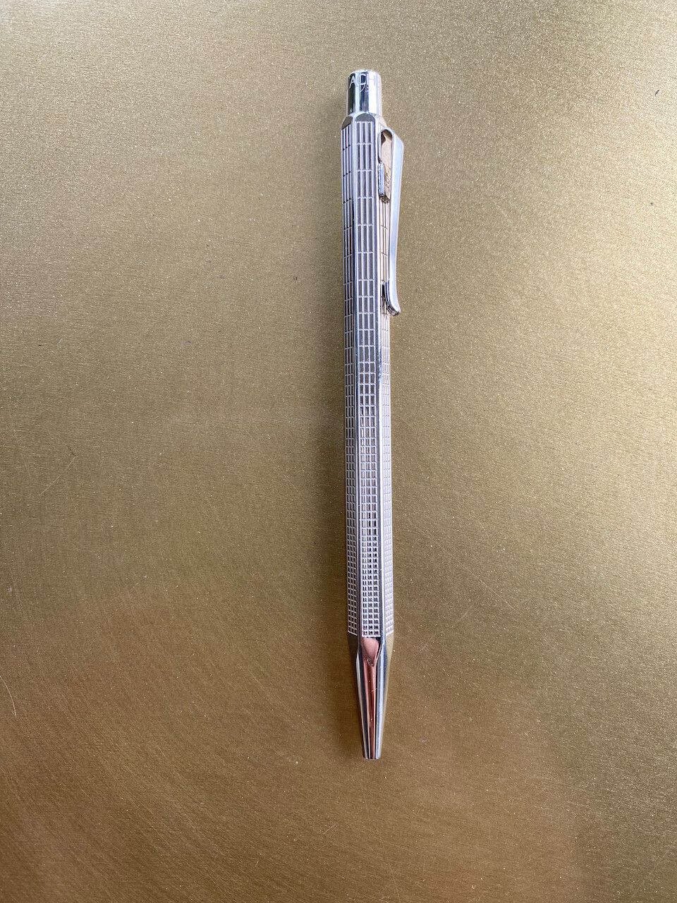 CARAN d'ACHE ECRIDOR Ballpoint Pen - 'Lignes Urbaines' Palladium Coated