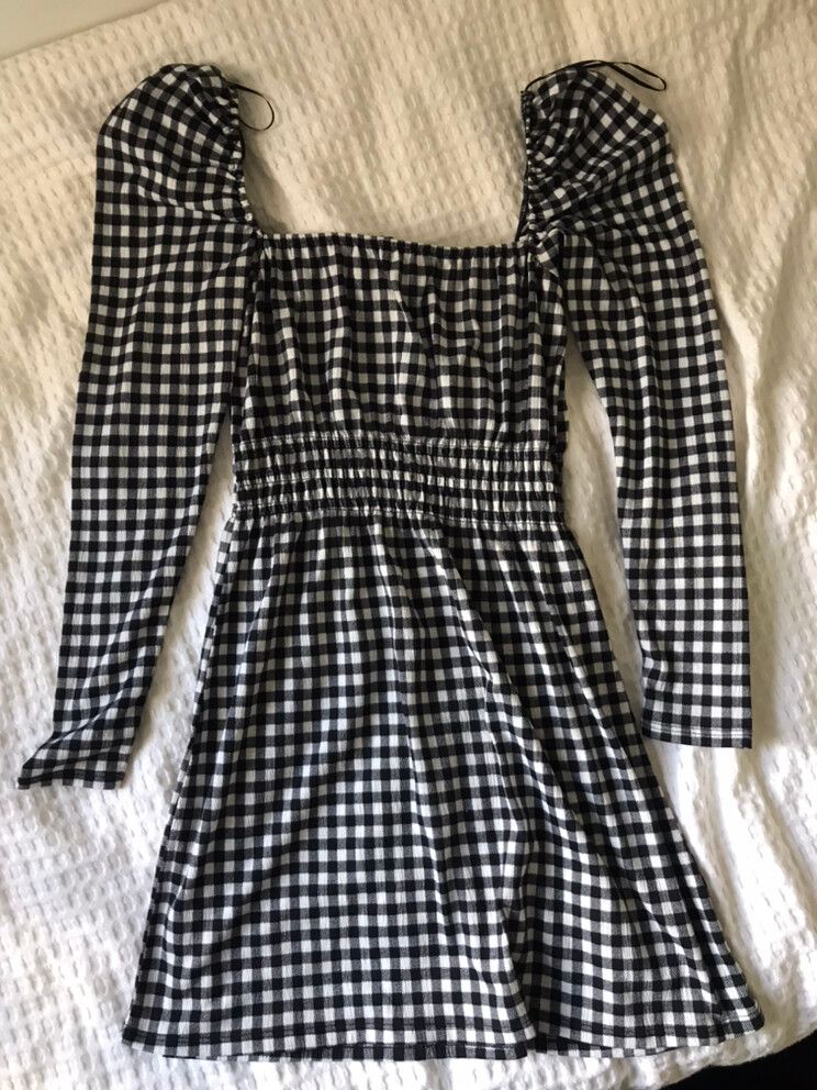 h&m black and white checkered dress EMPORIO ARMANI Size 4 Black White Polyester Blend Sequined Checkered D –  Sui Generis Designer Consignment
