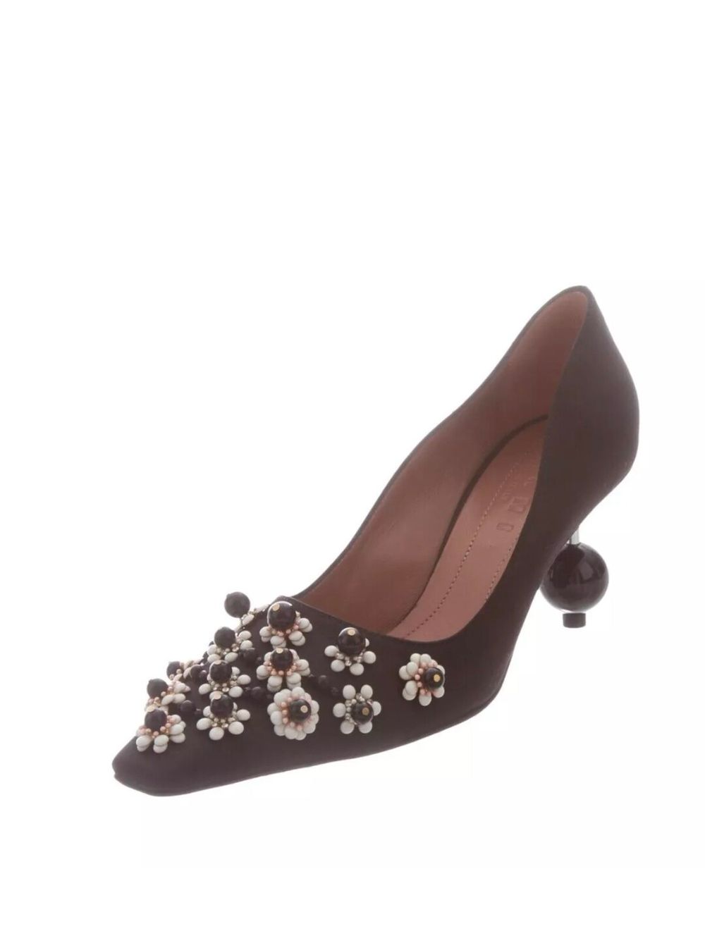 Marni Satin Embellished Pumps Size 37