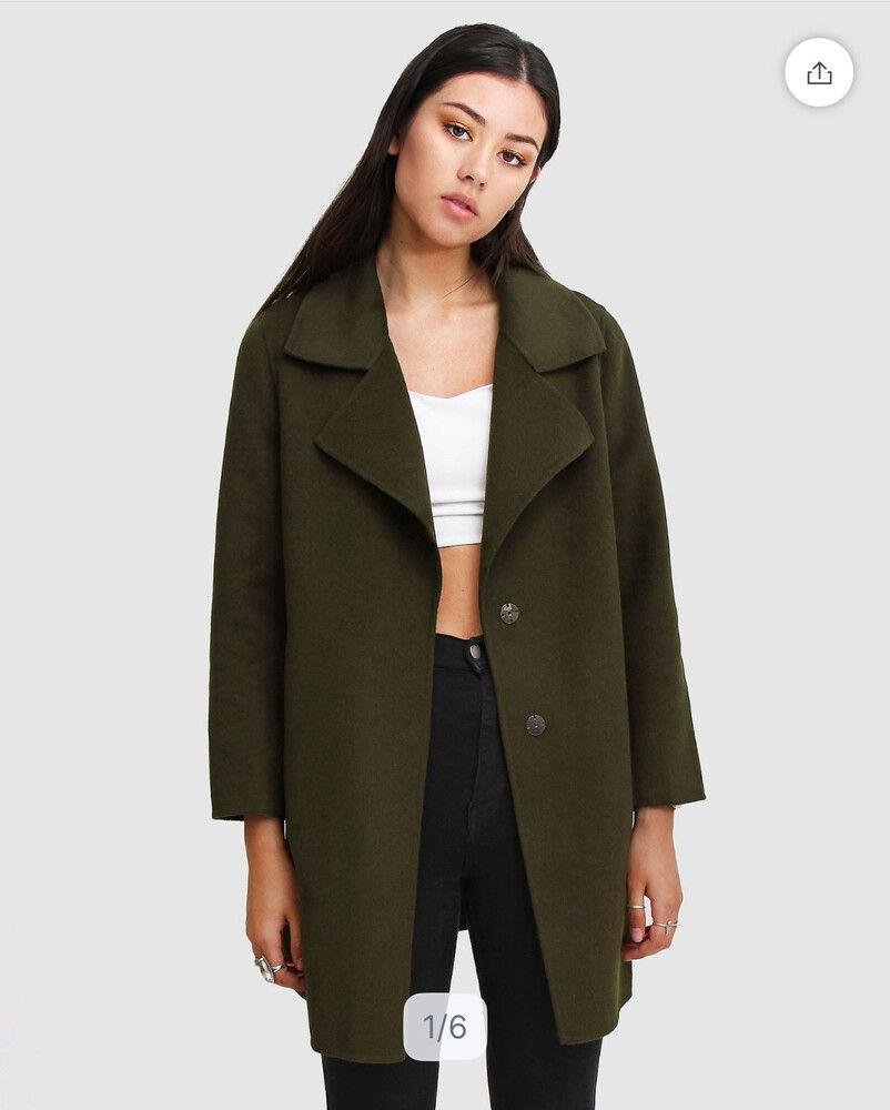 Ex-Boyfriend Wool Blend Oversized Coat