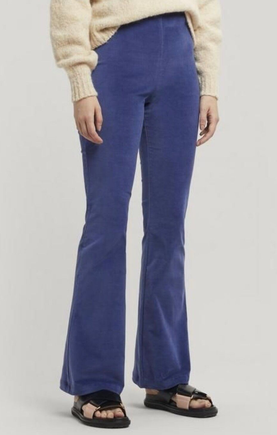 Paloma Wool high waist velvet flare