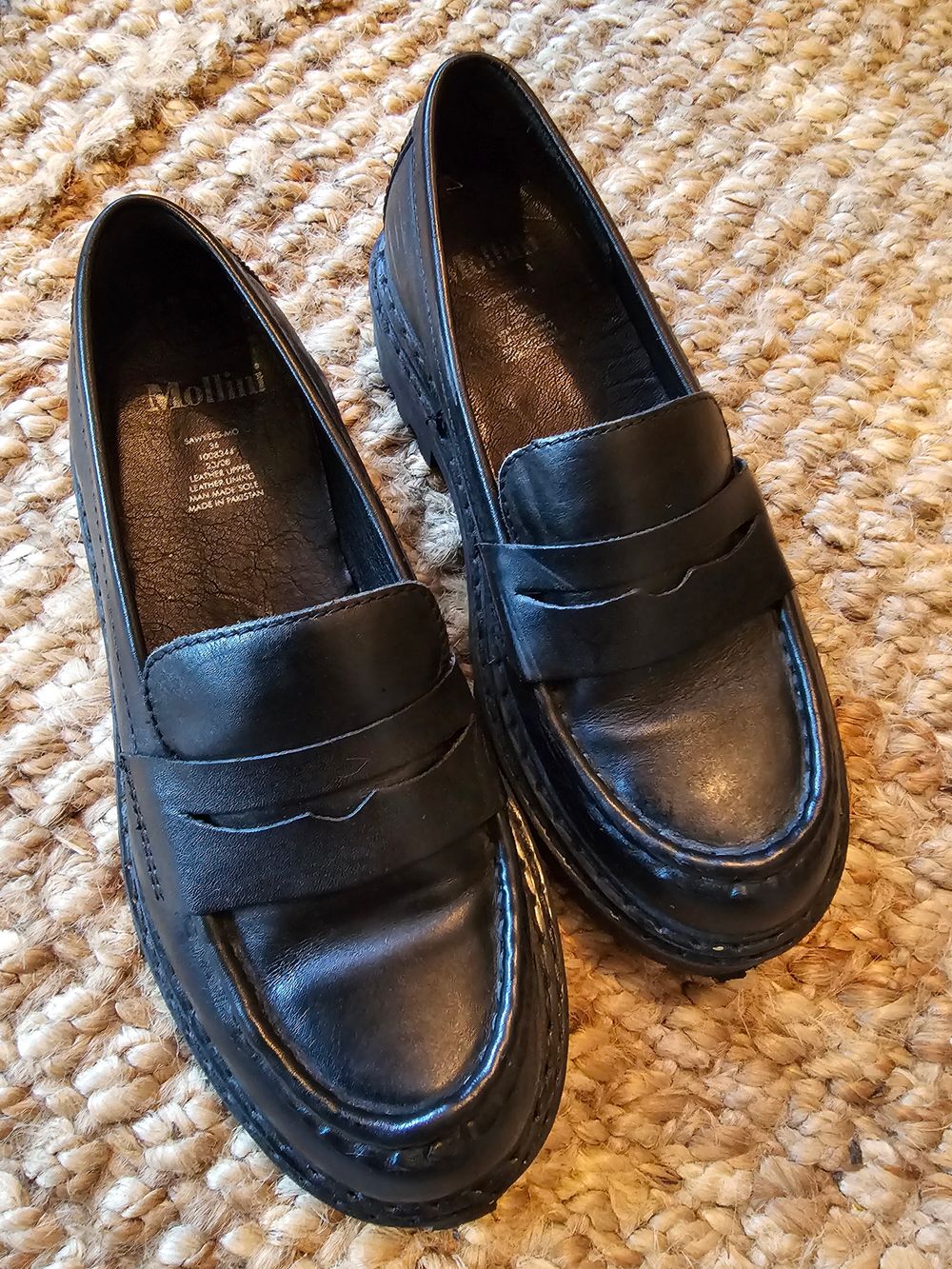 Black loafer