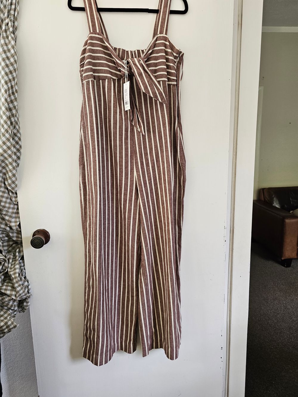 Seed Heritage Raisin Stripe Jumpsuit 10