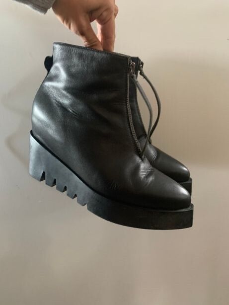 Ankle boots leather black 38