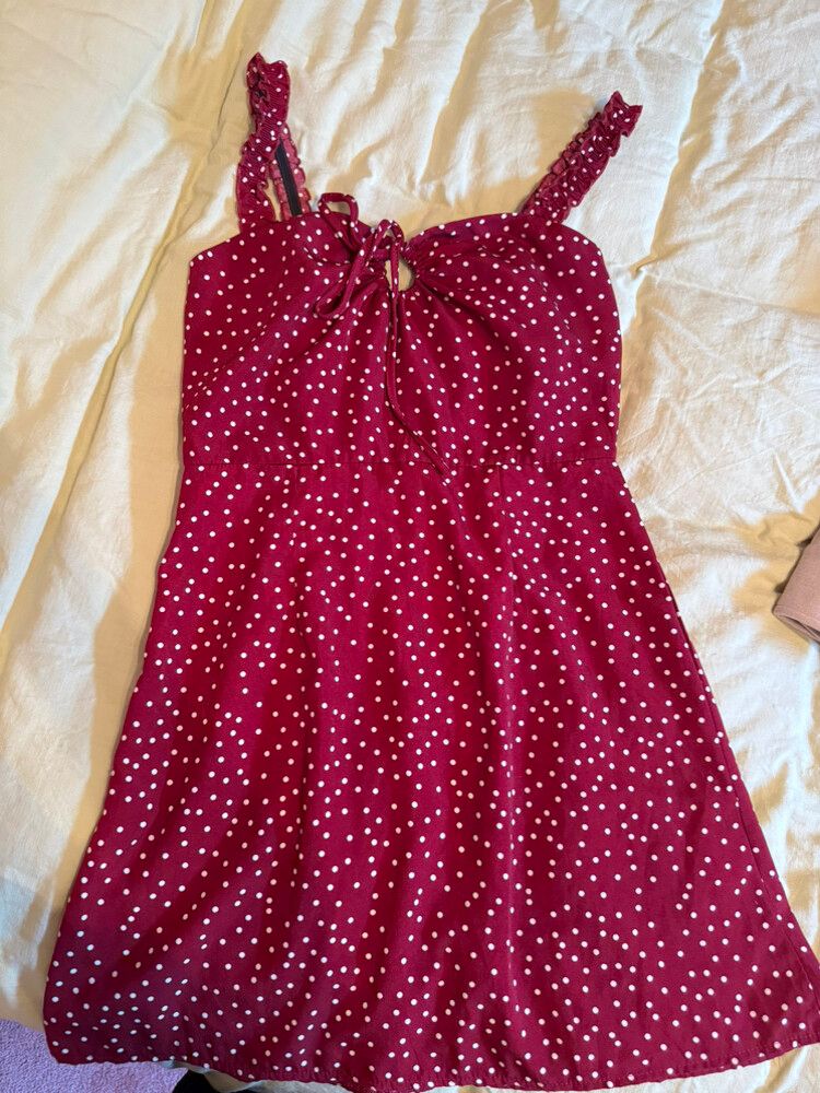 Princess Polly - Princess Polly Red polka dot dress on Designer Wardrobe