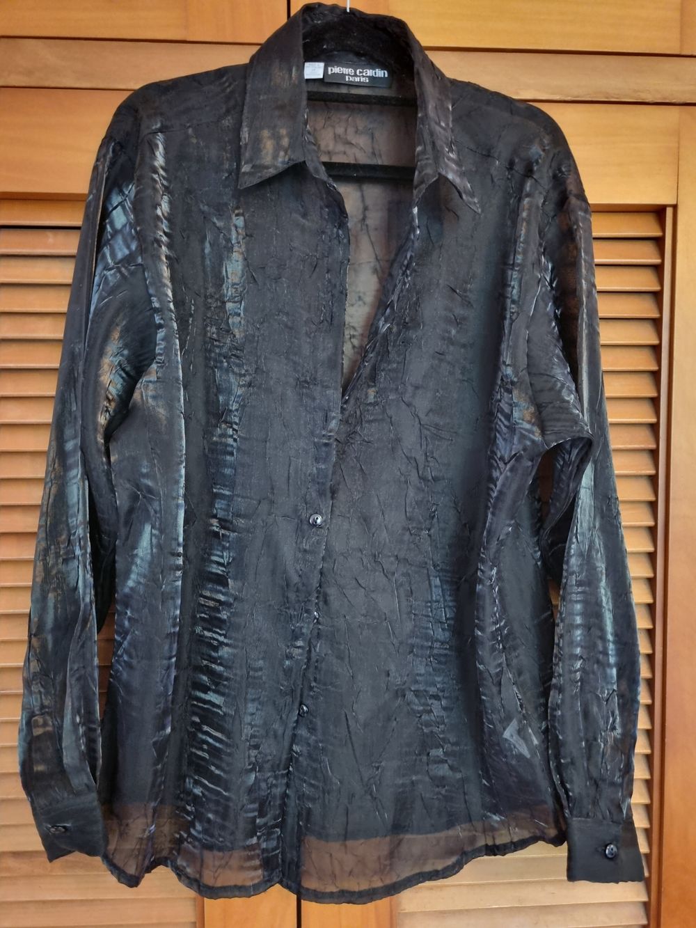 Black sheer top size 12