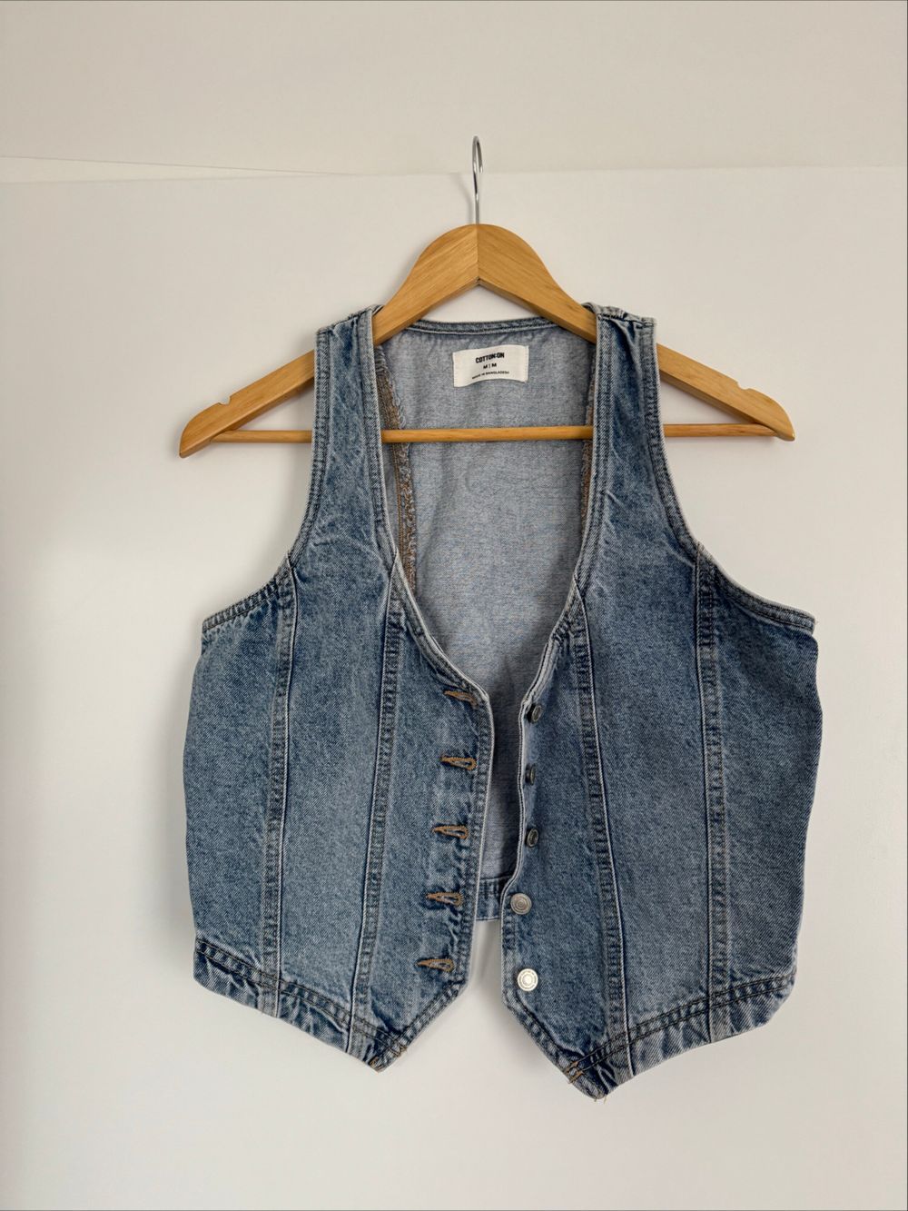 Cotton On Blue Denim Vest