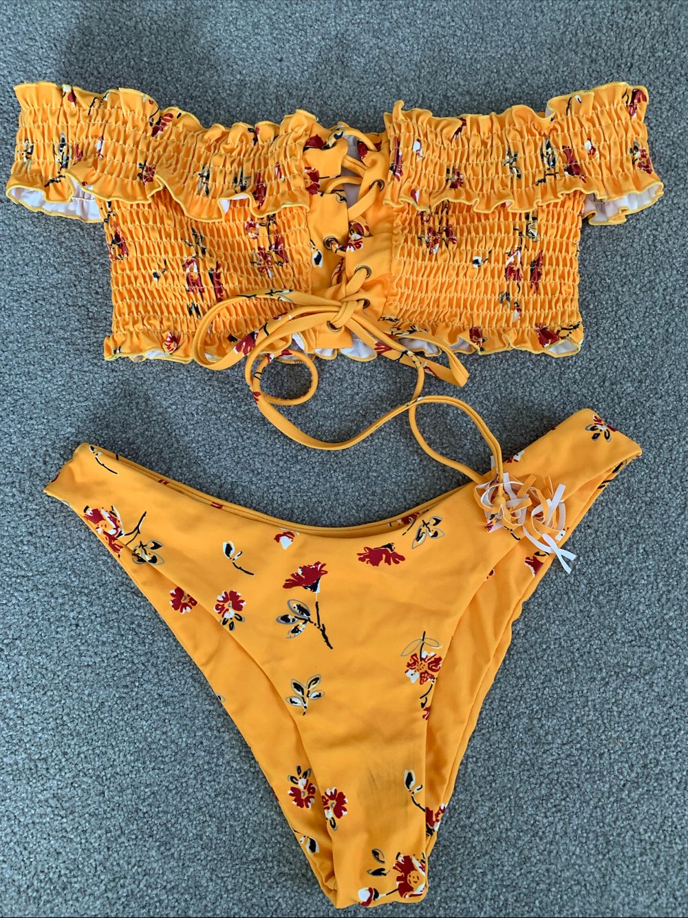 Floral Two Piece Swim Set