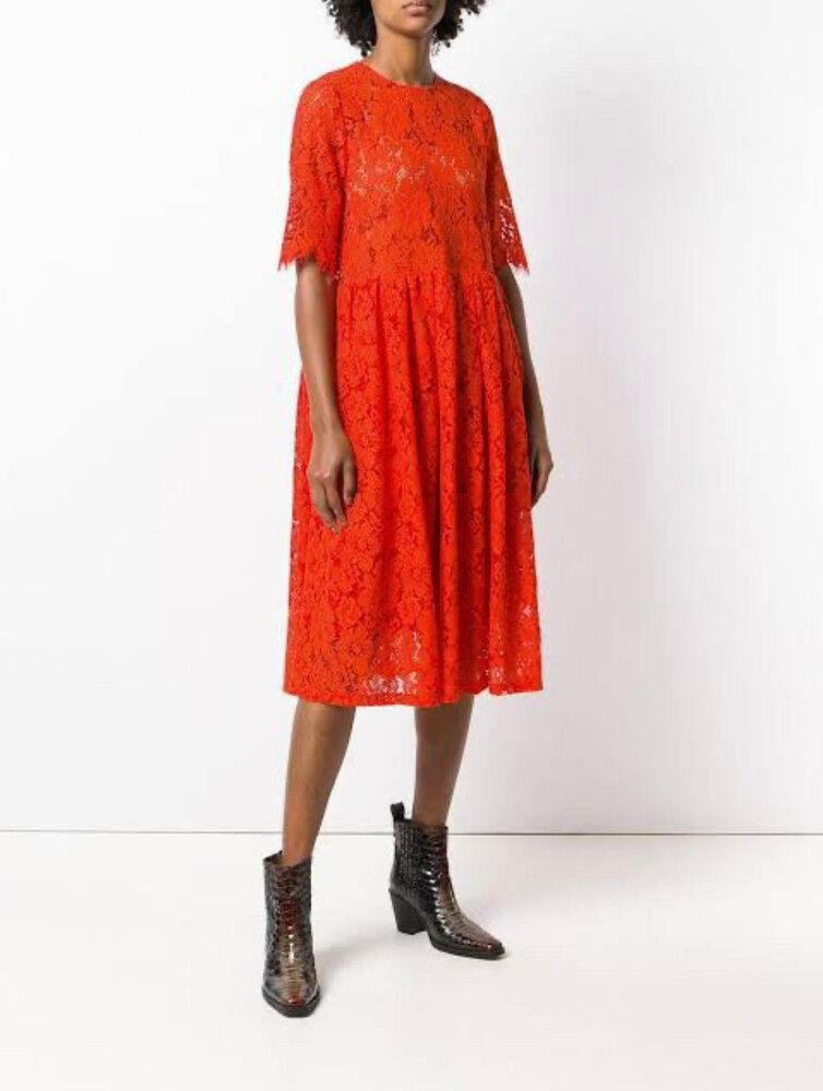 GANNI Red Lace Dress size 6/XS 8/S