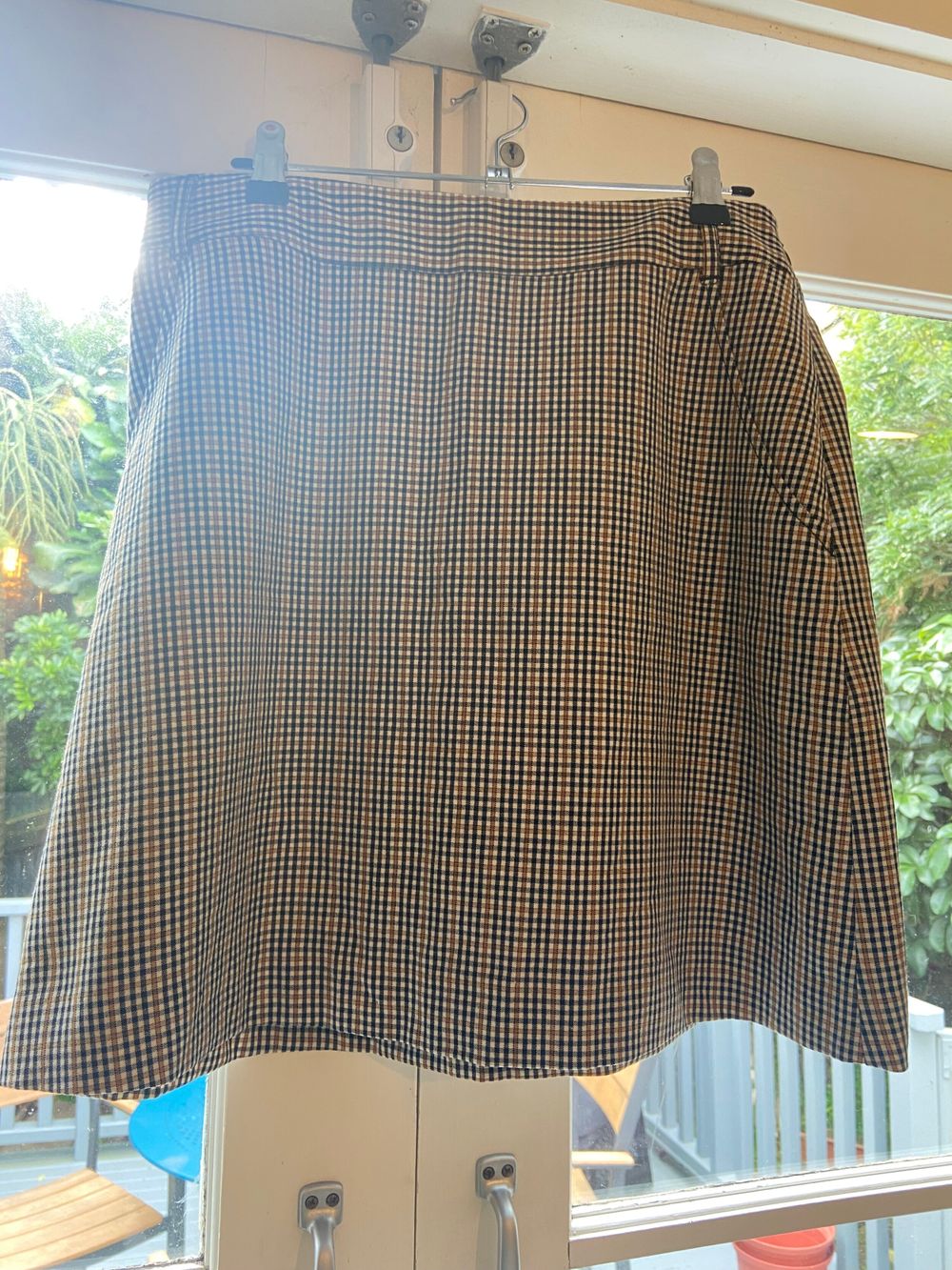 Kate Sylvester Check Mini Skirt