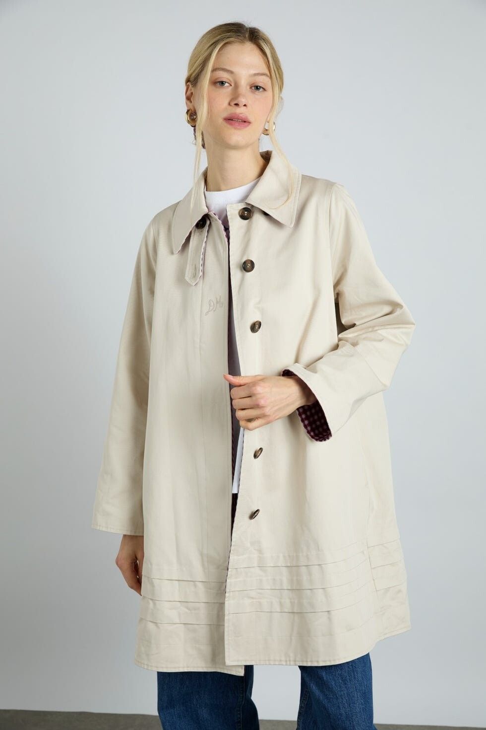 Damson Madder Mercedes Bow Trench