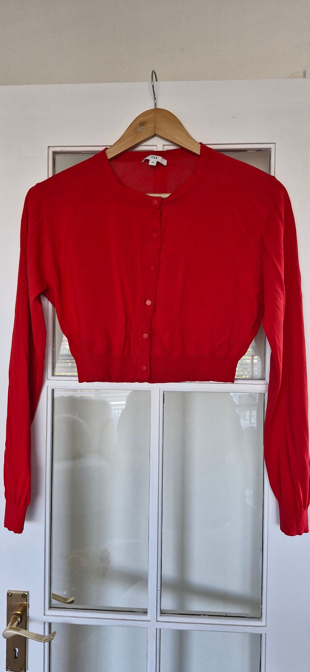 Cue Red Knit Cardigan