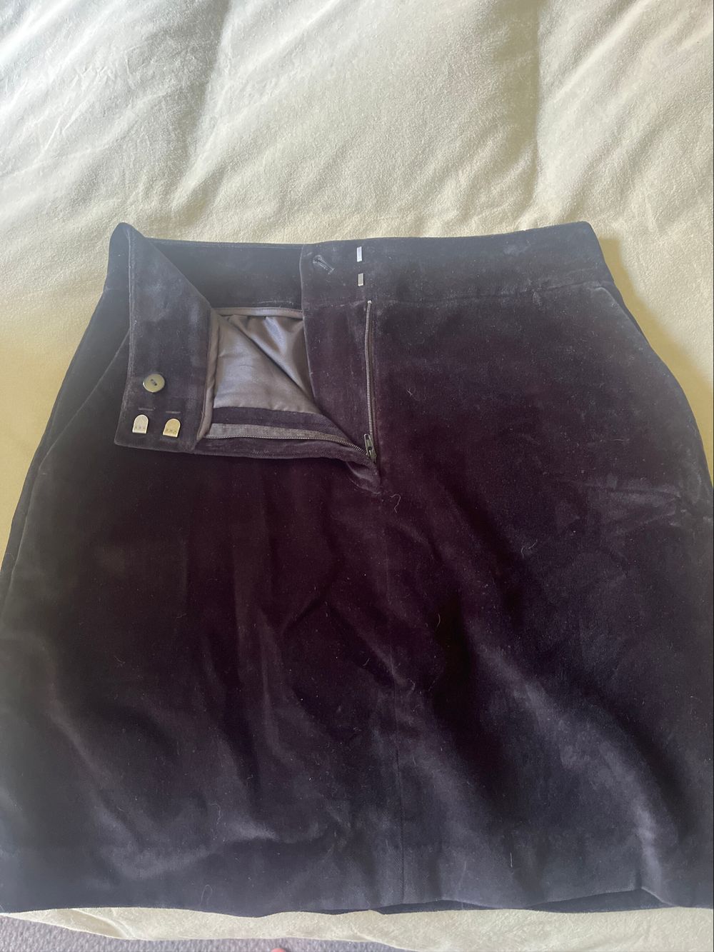 Black Velvet Skirt