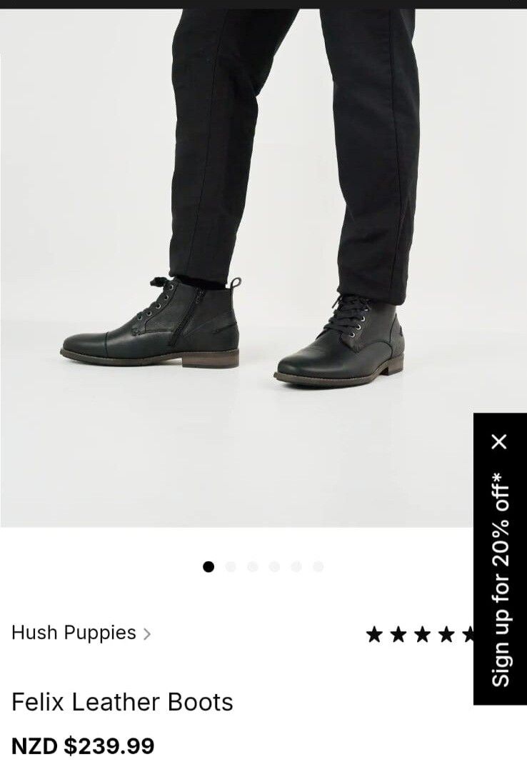 Hush Puppies Felix Leather Boots