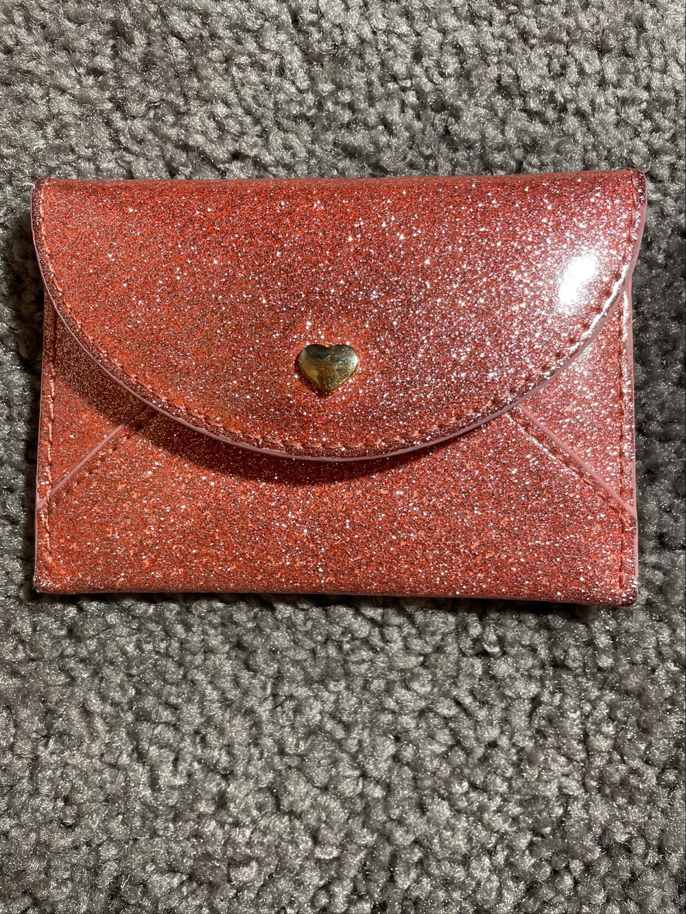 Pink Glitter Cardholder